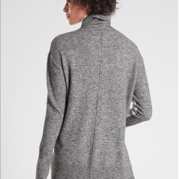 Athleta Transit colorblock turtleneck extra fine wool sweater - Picture 2 of 8